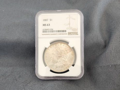 Silver 1887 Morgan Dollar