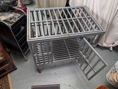 Heavy Duty Dog Kennel Crate, For Medium to Large Dogs