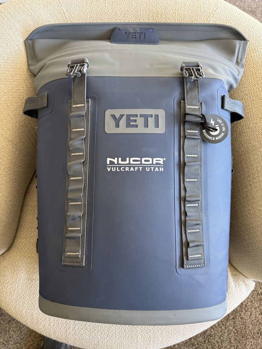 YETI Hopper M20 Soft Cooler Backpack - Navy (Nucor Vulcraft Utah)