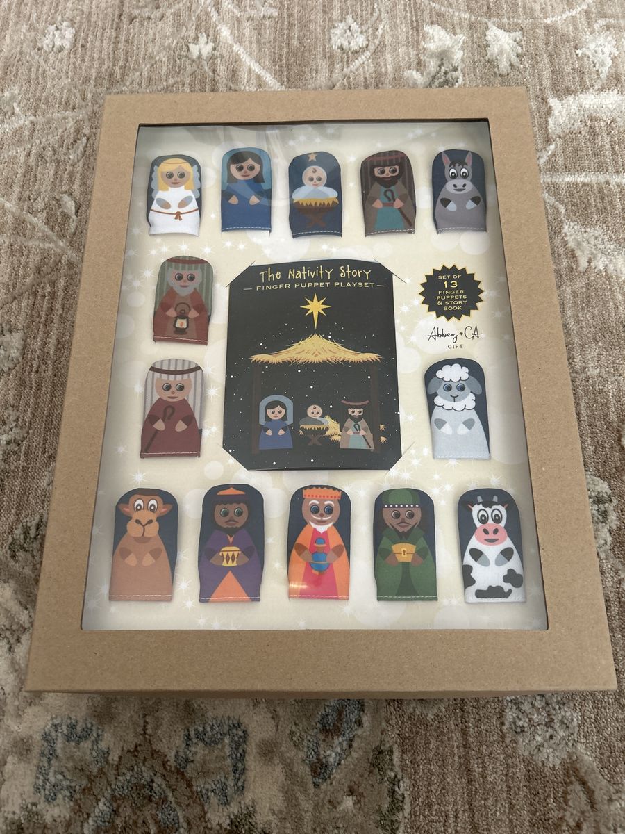 Christmas Nativity Finger 13 Puppet Set Brand New “The Nativity Story” Finger Puppet Play Set Children’s