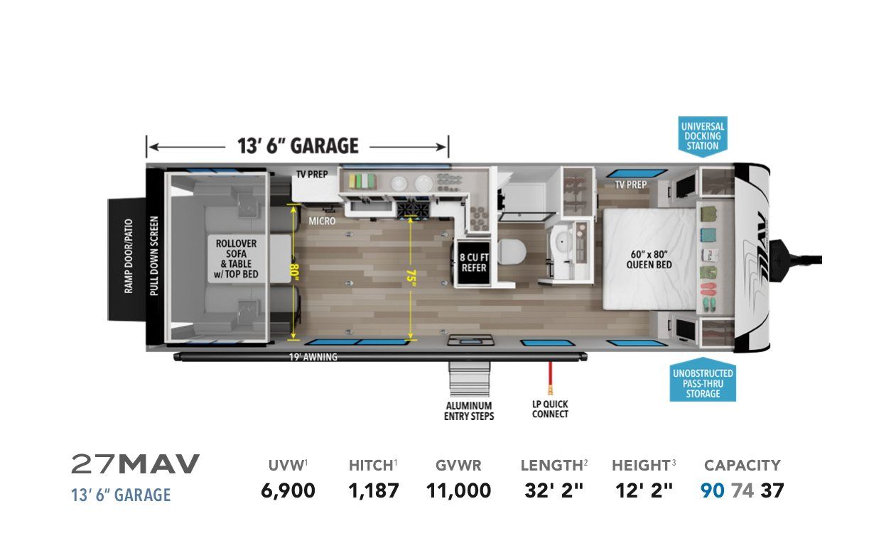 2024 Grand Design 27MAV toy hauler