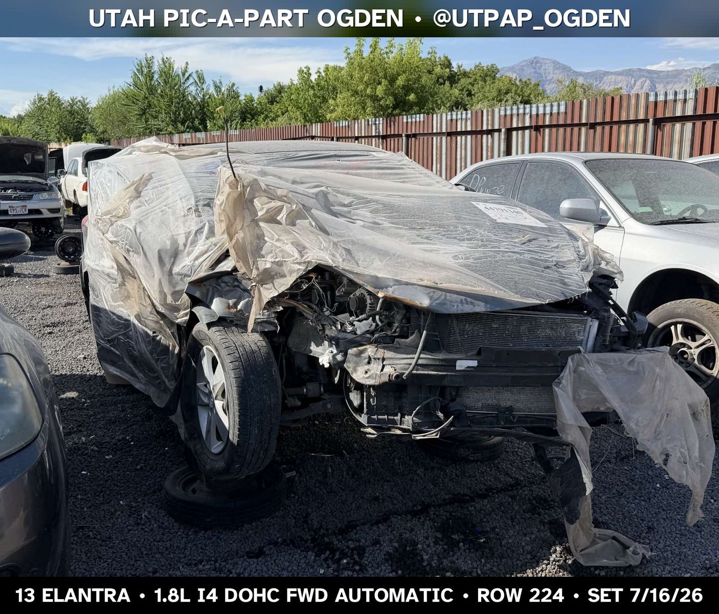 2013 Hyundai Elantra Parts - UTPAP Ogden
