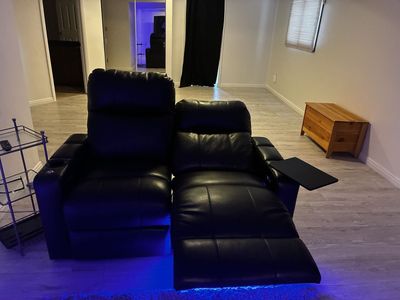 Electric leather recliners