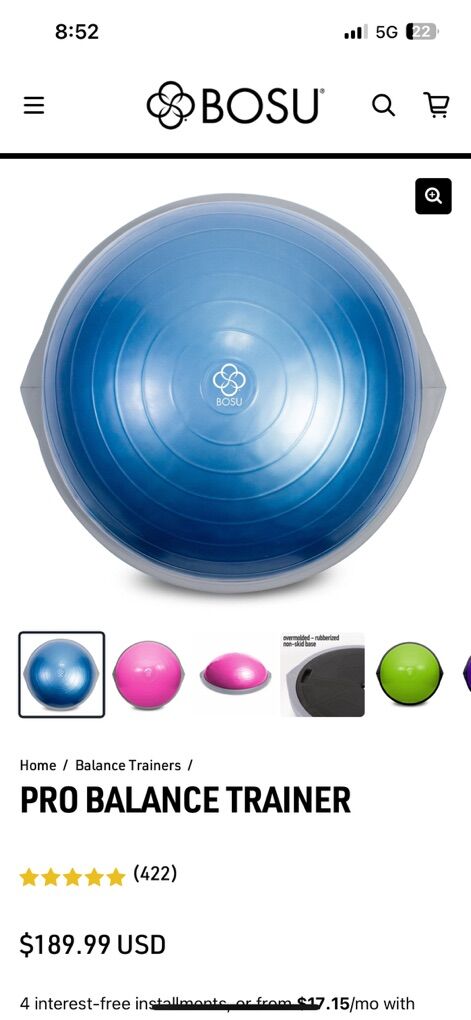 Bosu Pro Balance Trainer