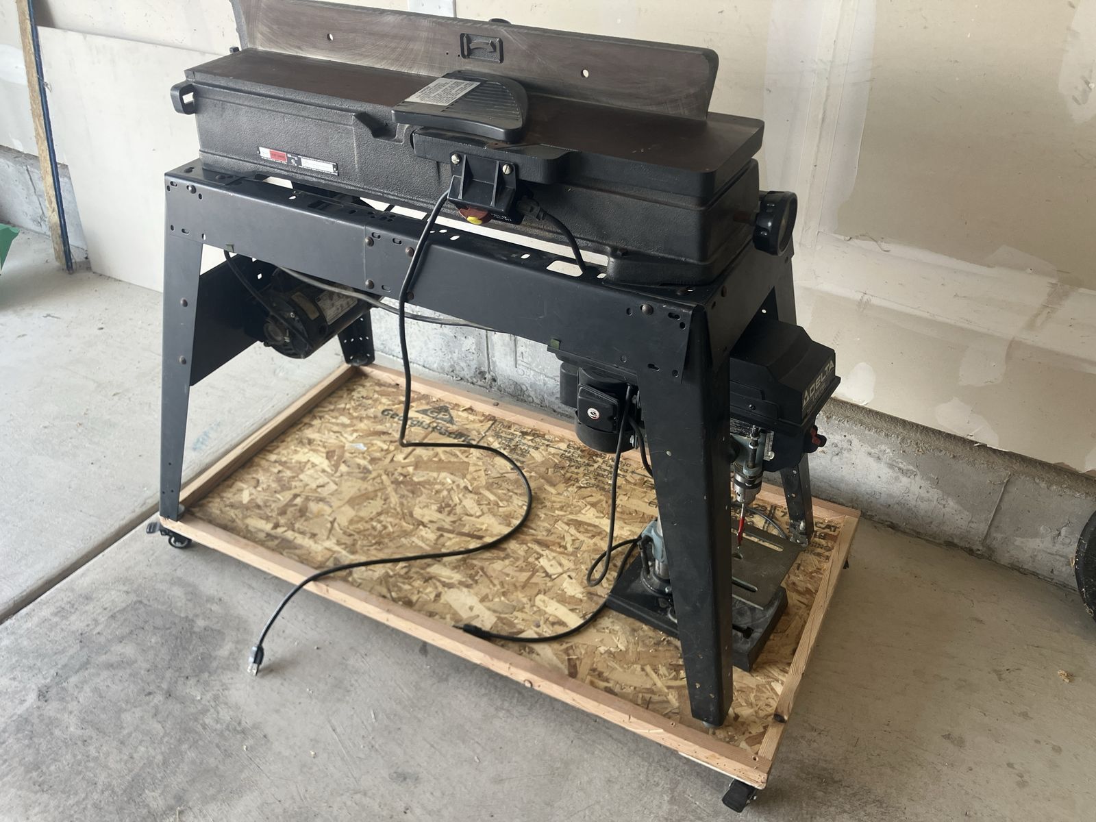 Craftsman 6” Jointer + Delta 8” Drill Press + Rolling Stand