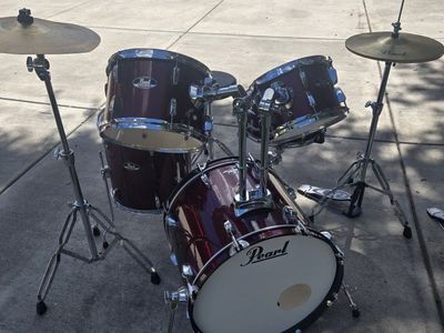 Pearl Roadshow Complete Drum Set - Wine Red - Used Good