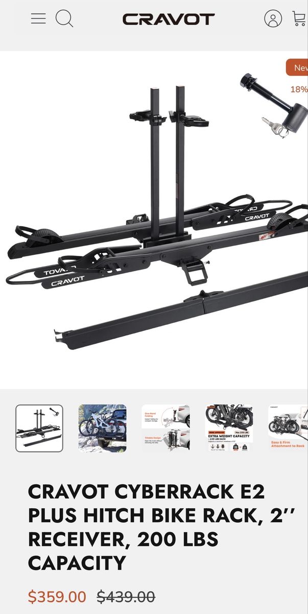 Cravot E2 bike rack