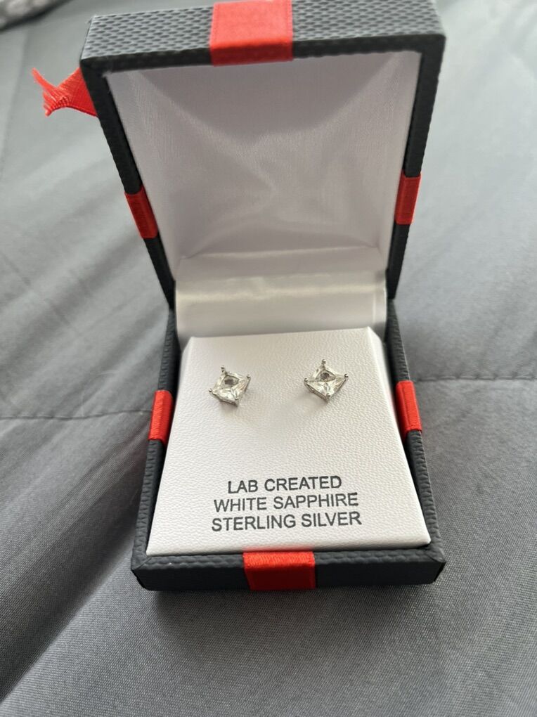 White Sapphire Sterling Silver