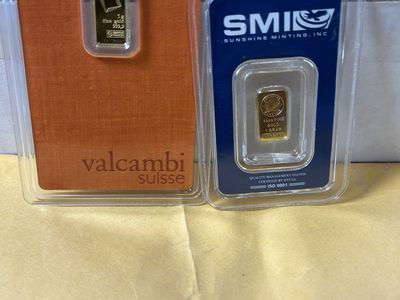 Gold & Silver Bullion Collection - Geiger, Valcambi CombiBar, PAMP, APMEX, Slabbed Coins
