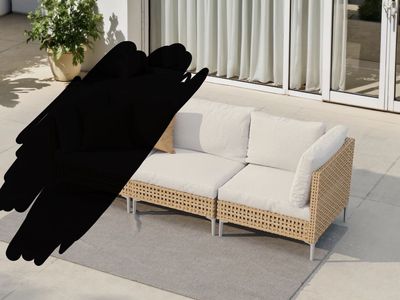 Wicker outdoor chairs