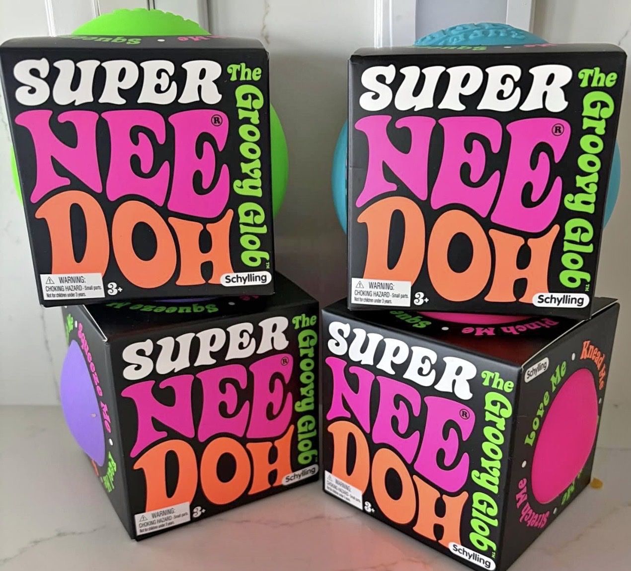 Schylling Super NeeDoh Groovy Glob Stress Ball - New in Box - Fidget Toy