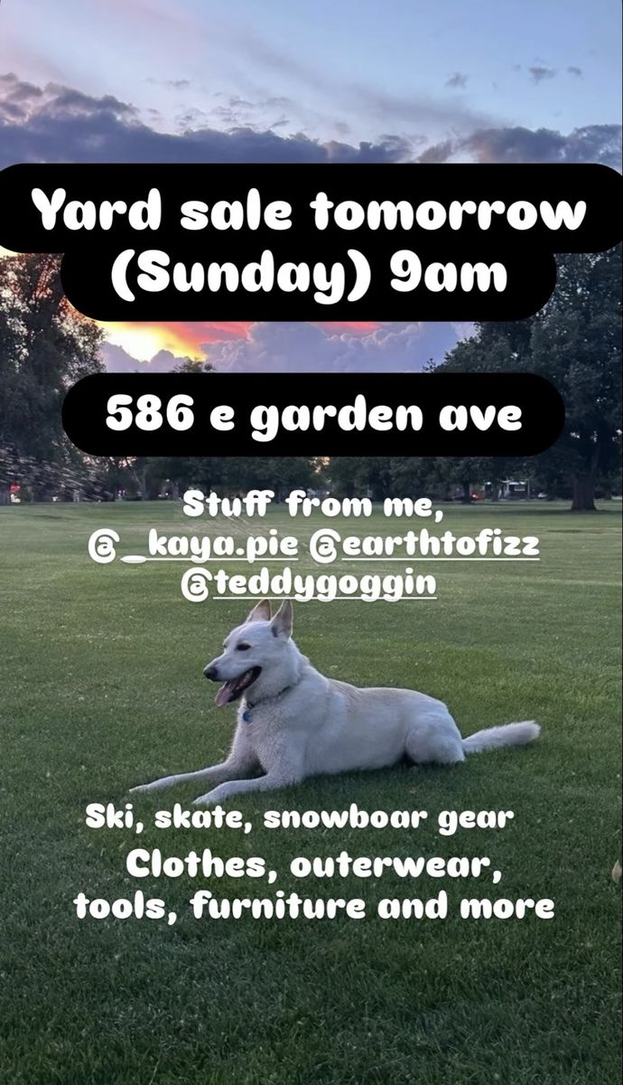 Yard Sale - Clothes, Shoes, Gear, tools, collectibles, materials, pokemon and Furniture 8/15-16th 