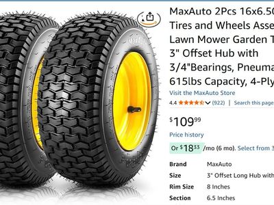 Lawn mower tires