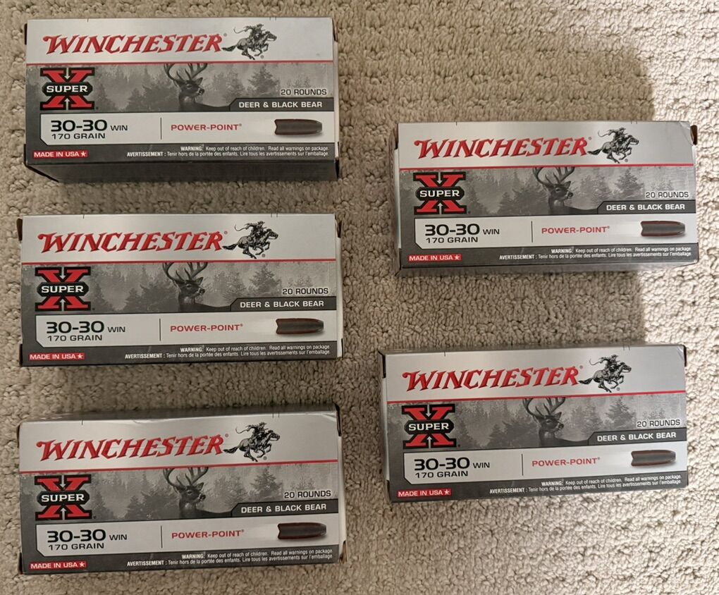 100 rds - 170 Grain Winchester 30-30 Super X PP