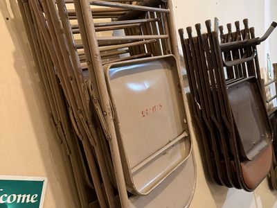 Metal folding chairs
