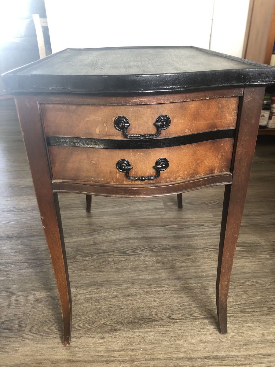 1912 Original Mahogany Table with Drawer