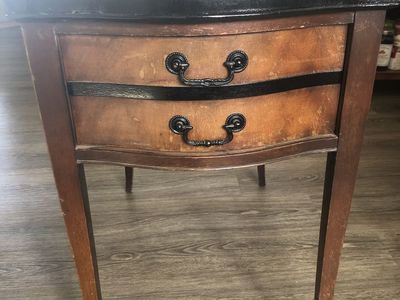 1912 Original Mahogany Table with Drawer
