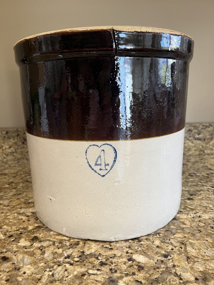 Antique 4 Gallon Crock
