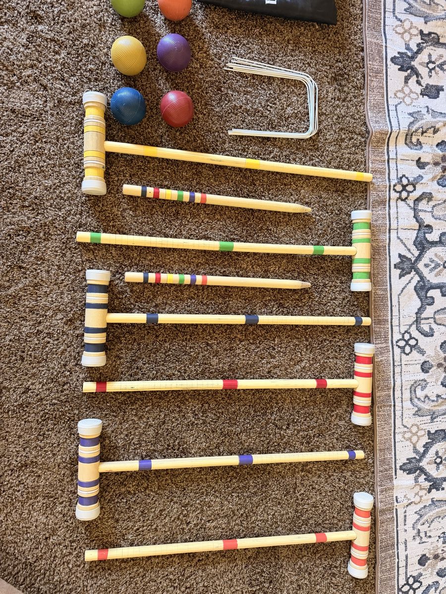 Juegoal 6-Player wooden croquet set