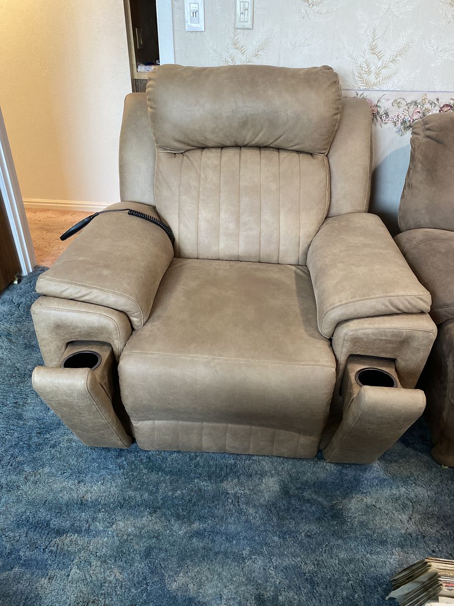 Recliner with massage and heat