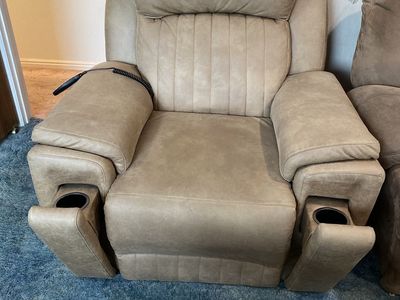 Recliner with massage and heat
