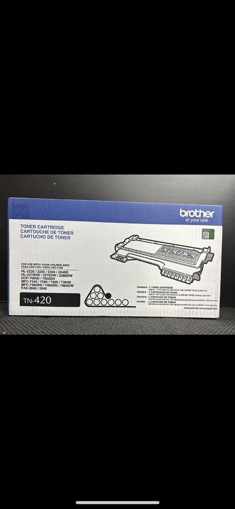 New Brother Genuine TN420 Laser Toner Cartridge