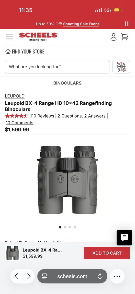 Leupold BX-4 Range HD 10x42