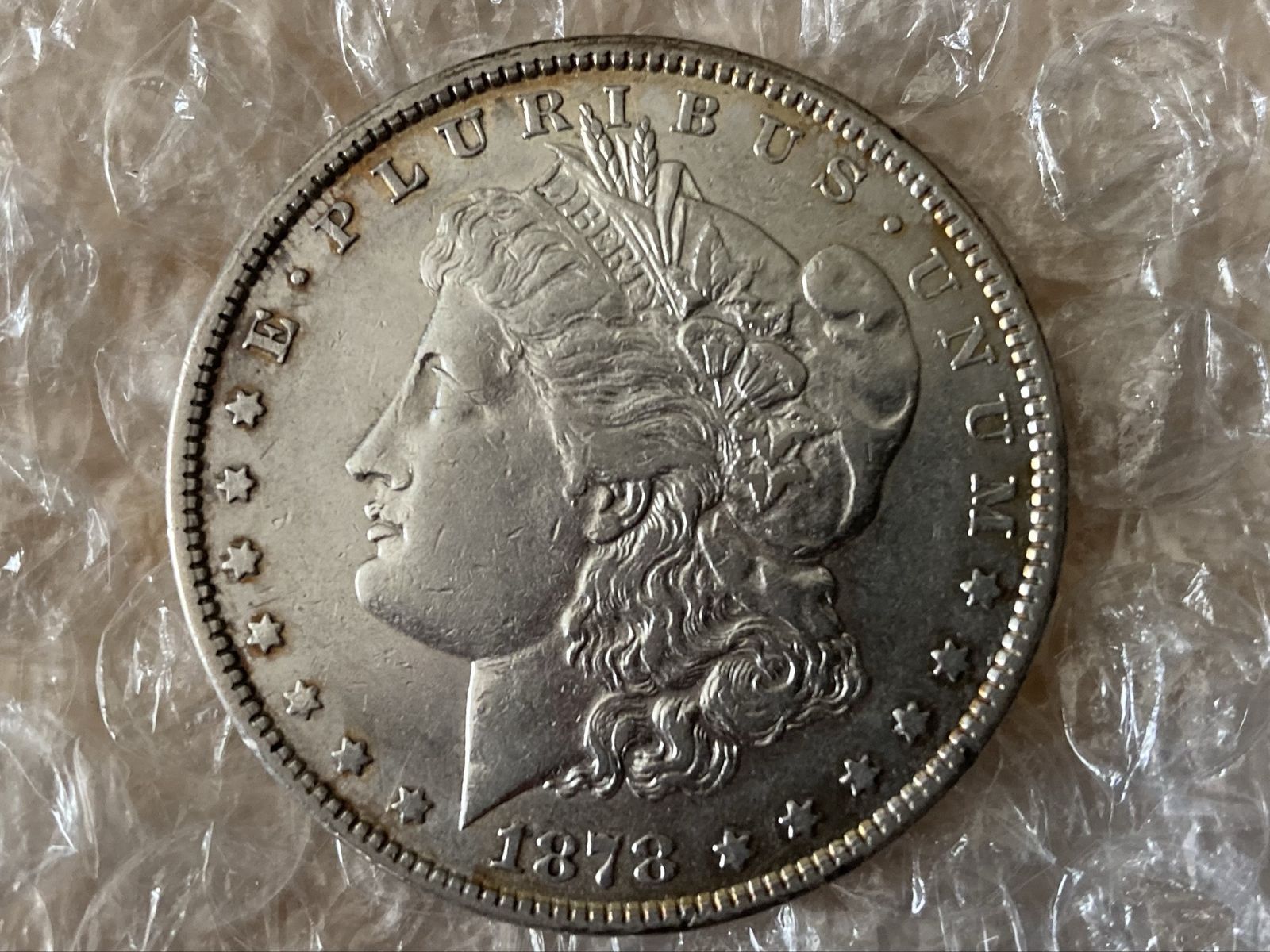 1878 7/8tf tail-feathers Morgan Silver Dollar