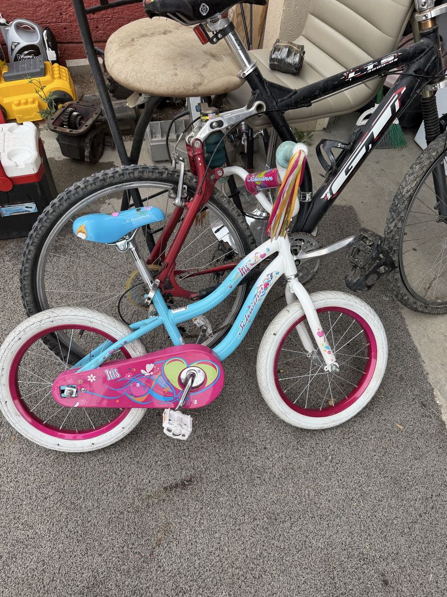 Schwinn Iris 16 Inch Kids Bike - Light Blue and Pink
