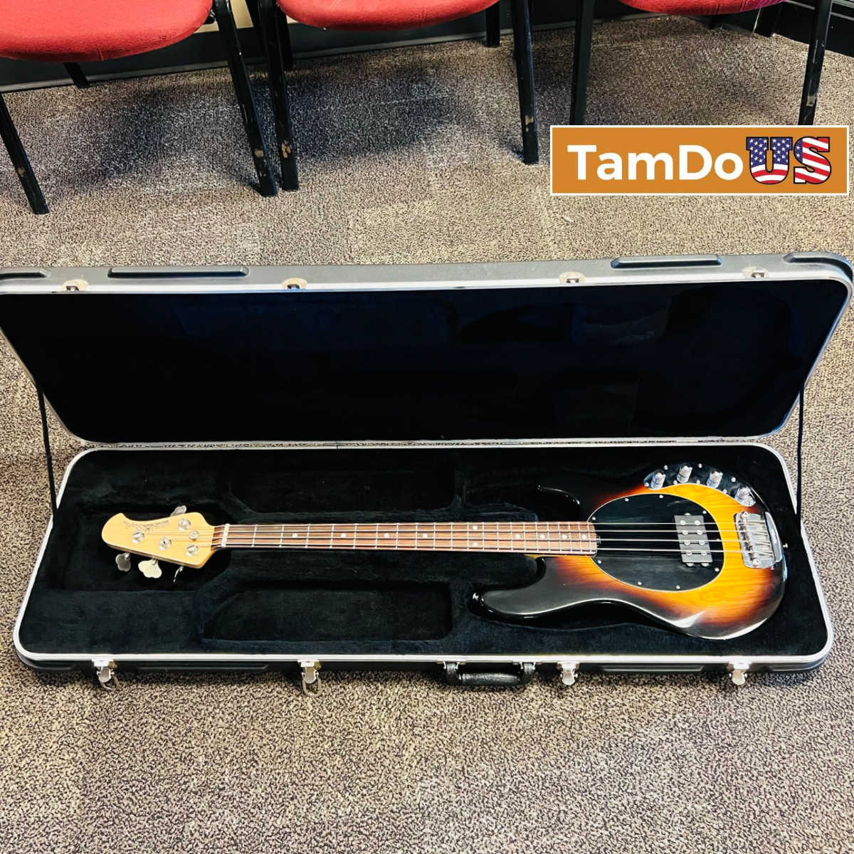 Ernie Ball Music Man StingRay 4-string Electric Bass Guitar - Vintage Sunburst