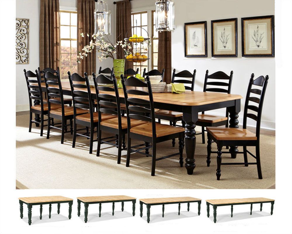 dining table + 8 chairs