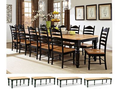 dining table + 8 chairs