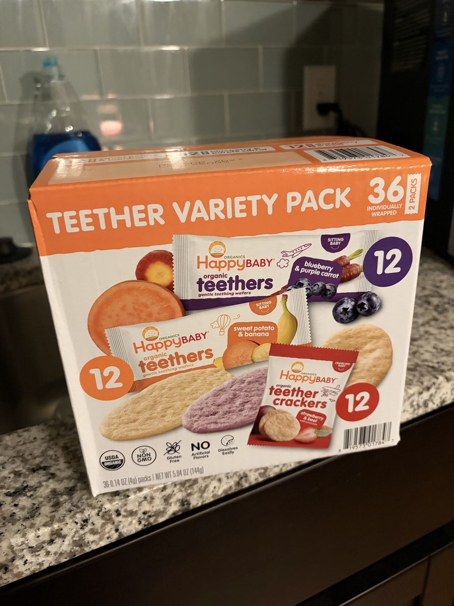 Teether wafers 