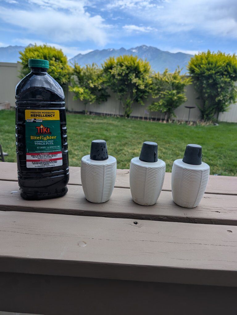 TIKI Tabletop Torches & Mosquito Repellent Fuel