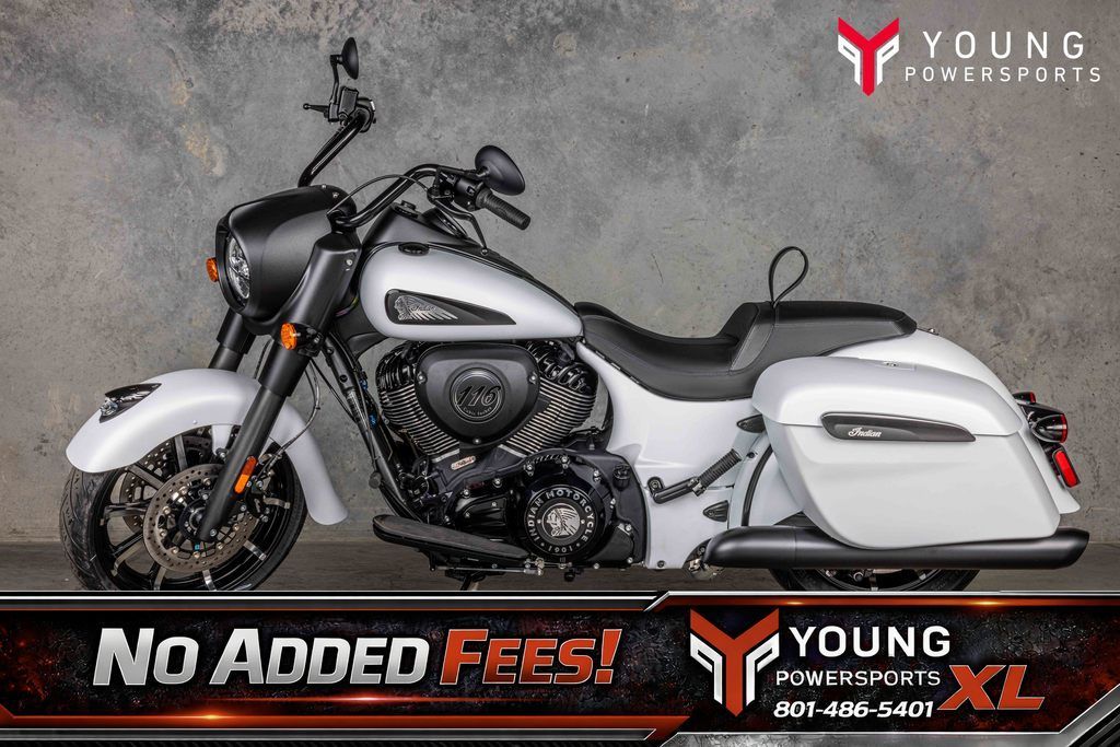 2026 Indian Motorcycle® Springfield ® Dark Horse® Ghost White Metallic Smoke