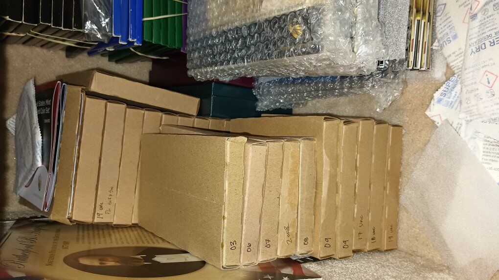 silver proof sets some never opened.