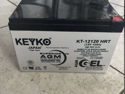 KEYKO 12 v 12Ah gel Scooter Battery