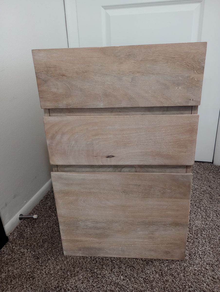 Industrial Mango wood file cabinet piece