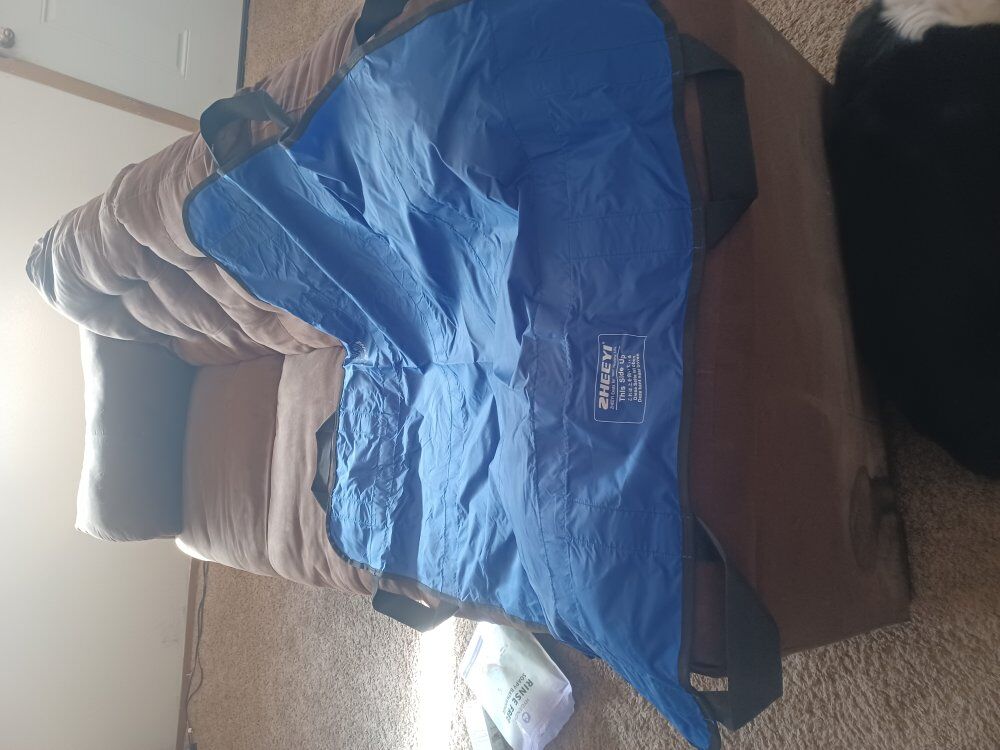 Bed pad with reinforced handles