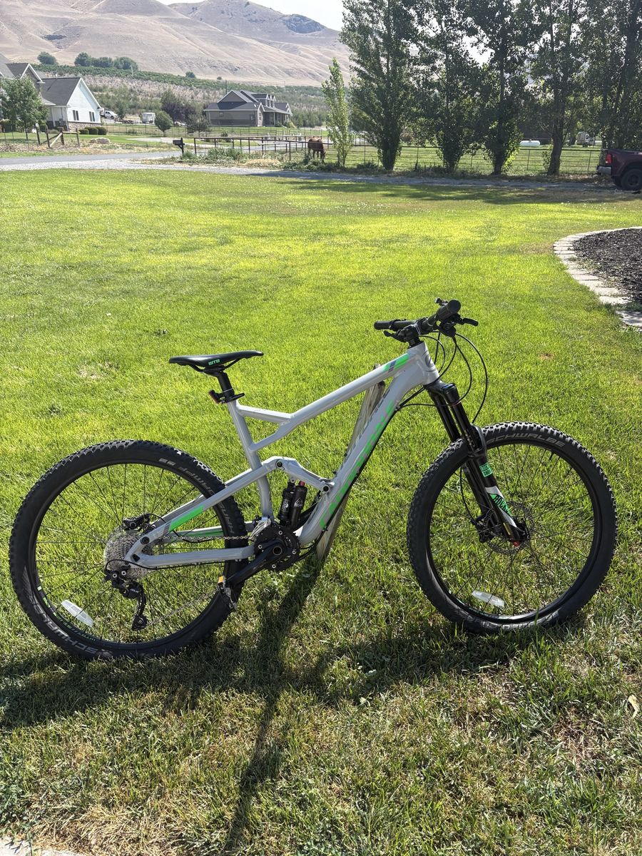 Cannondale Jekyll Full Suspension Mountain Bike - Gray/Green