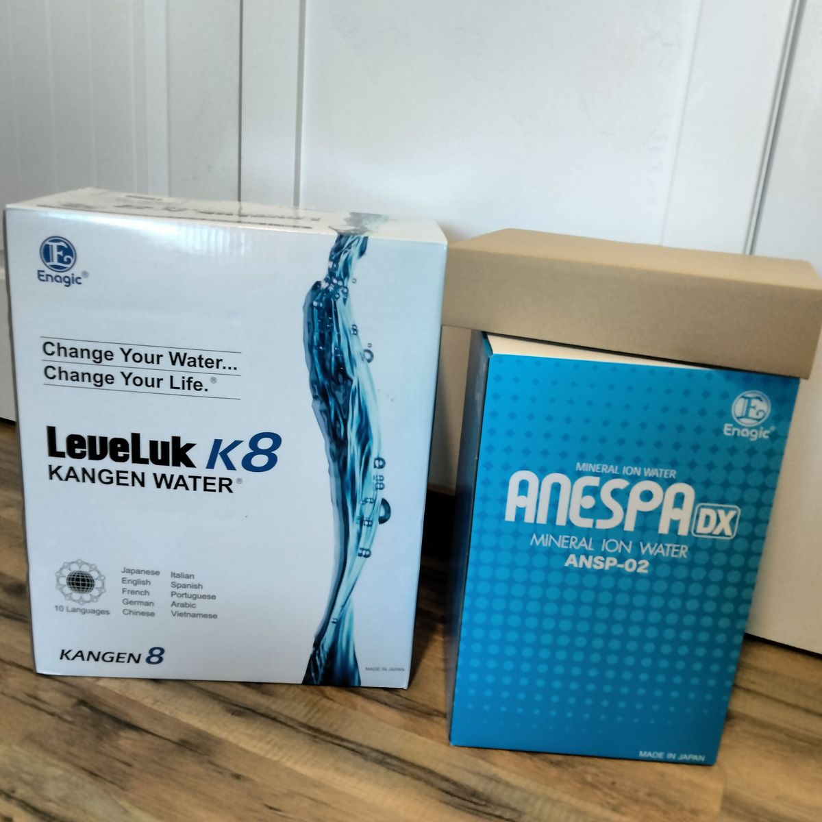 Enagic LeveLuk K8 Kangen Water Machine and Anespa DX Mineral Ion Water System