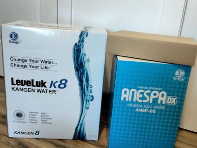 Enagic LeveLuk K8 Kangen Water Machine and Anespa DX Mineral Ion Water System