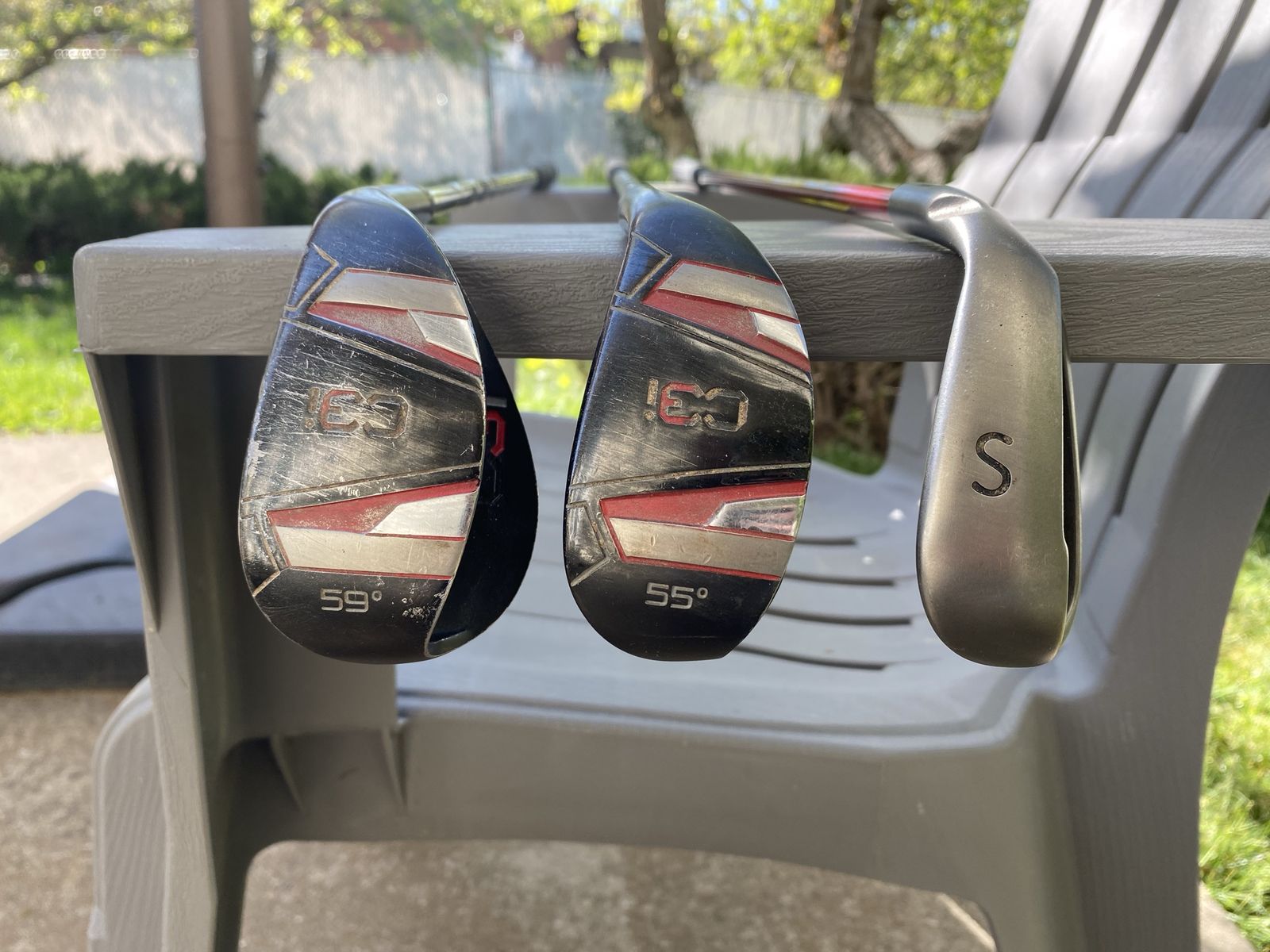 Ping G25, C3i 55 degree, C3i 59 degree Wedges. Price is for the Set!