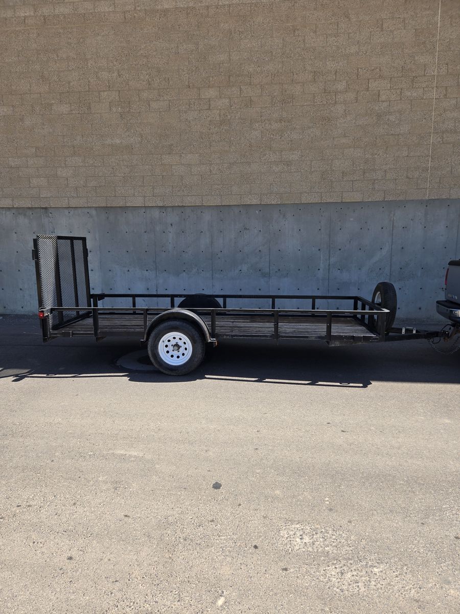 14 x 5 flatbed utility trailer.