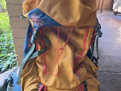 Kelty Asher 55 Backpack - Orange/Blue Hiking & Camping Pack 55L