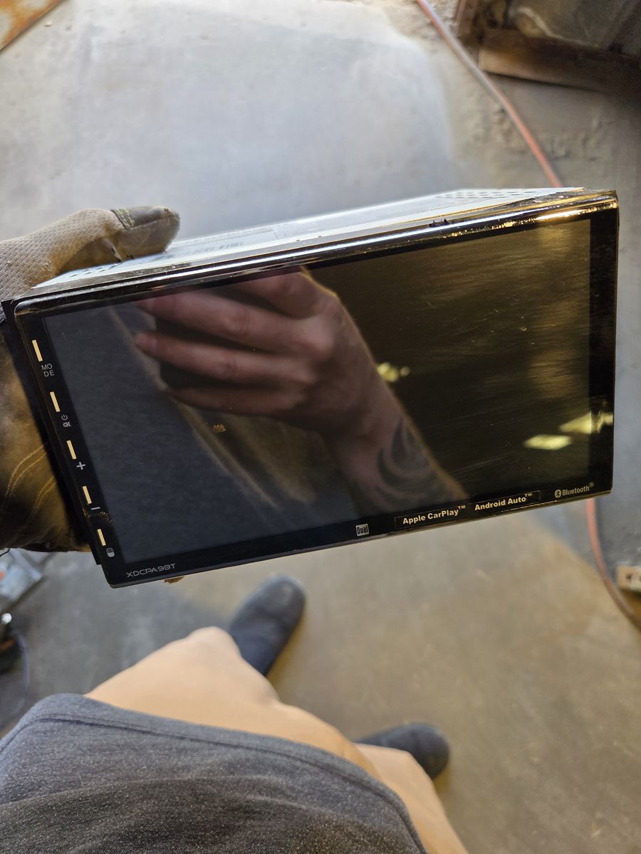 Dual touch screen radio