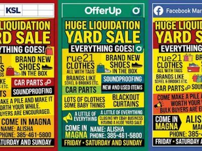 yard sale plus ebay liquidation