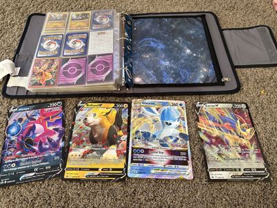 400+ Pokémon cards and coins