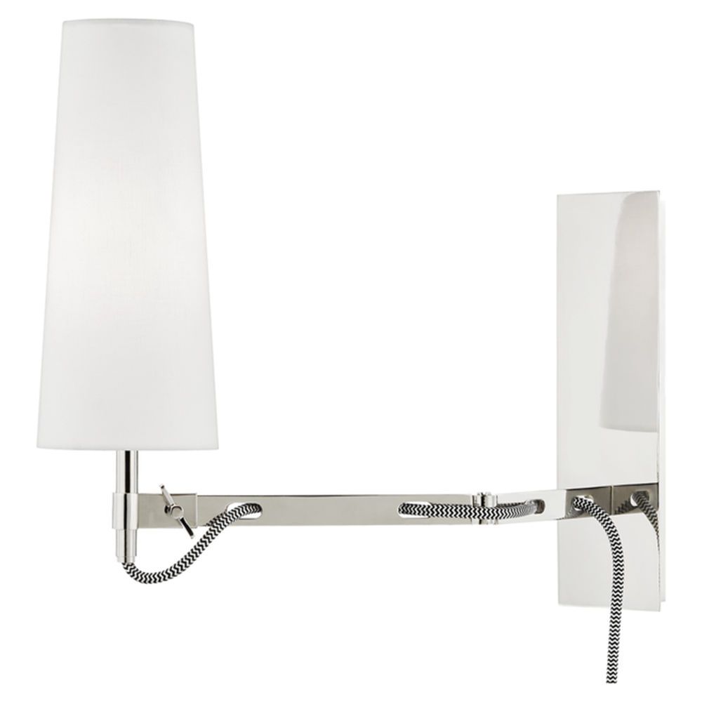 NEW HUDSON VALLEY LANYARD POLISHED NICKEL WALL SONCE LIGHT (2 AVAILABLE)  RETAILS: $139.99 EA