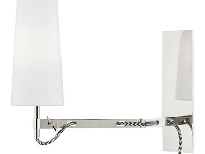 NEW HUDSON VALLEY LANYARD POLISHED NICKEL WALL SONCE LIGHT (2 AVAILABLE) RETAILS: $139.99 EA